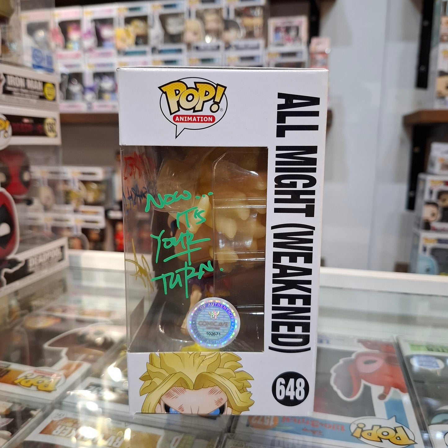 My Hero Academia - All Might [Signed by Chris Sabat with COA] #648