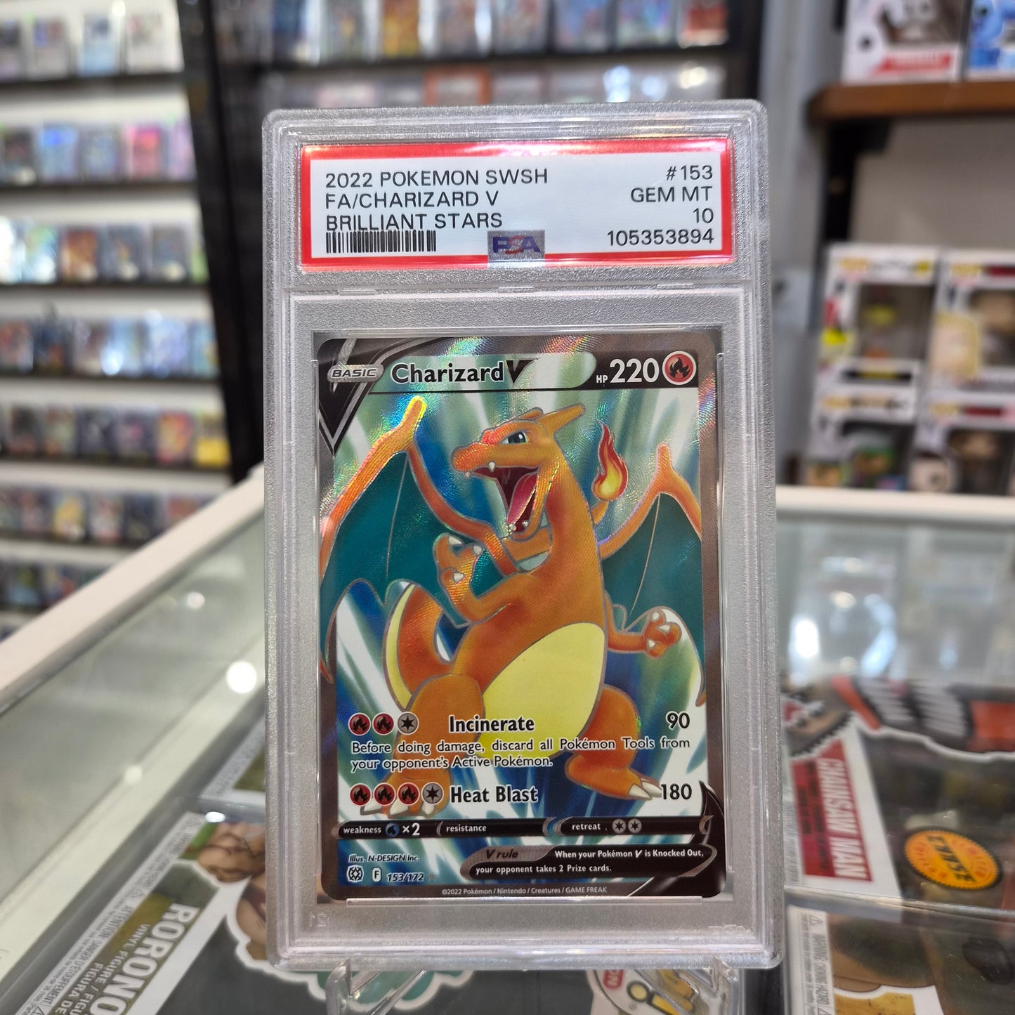 Pokemon TCG - 2022 FA Charizard V [PSA 10]