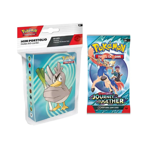 Pokemon TCG - Journey Together 1 Pack + Mini Portfolio