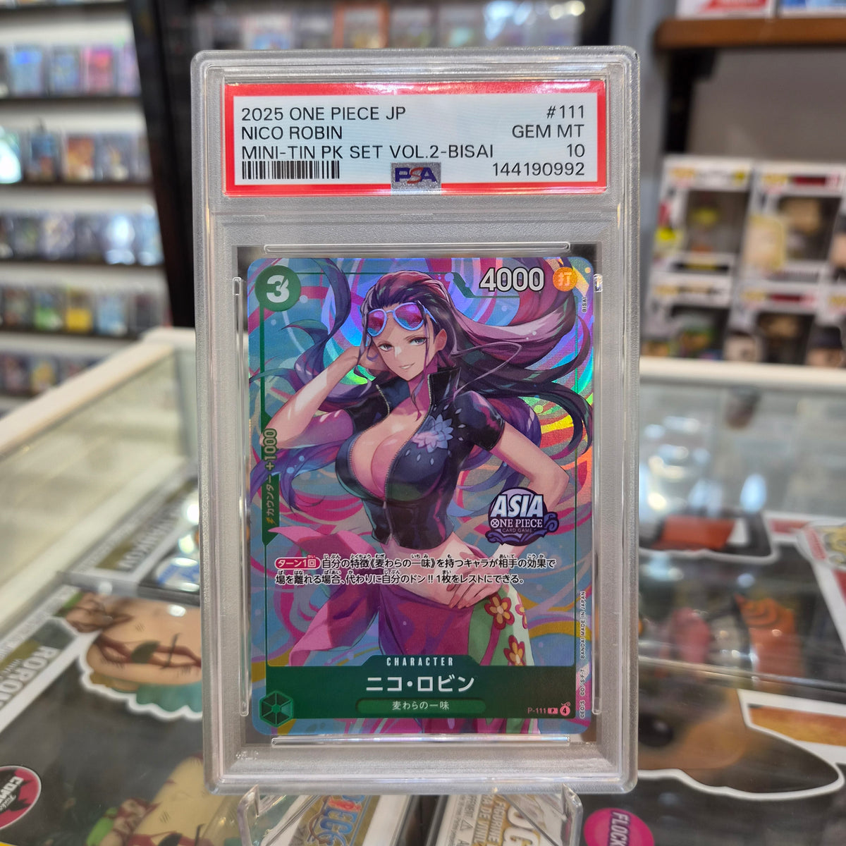 One Piece TCG - Nico Robin Mini Tin Promo [PSA 10]