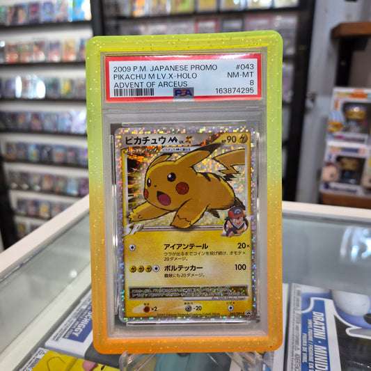 Pokemon TCG - 2009 Pikachu M lv X Holo [PSA 8]