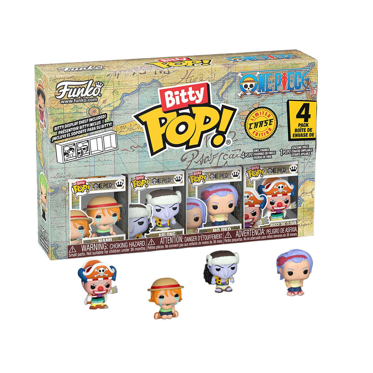 One Piece - Bitty Pop [Nami/Arlong/Nojiko/Buggy](4pack)