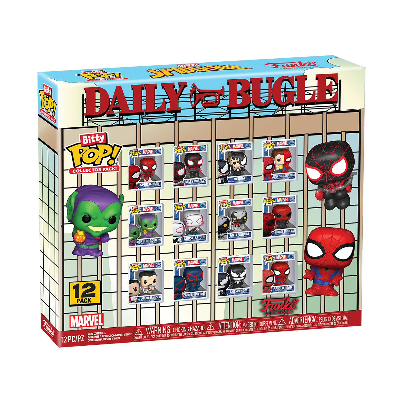 Marvel - Spiderman Collector 12 Pack Bitty Pops