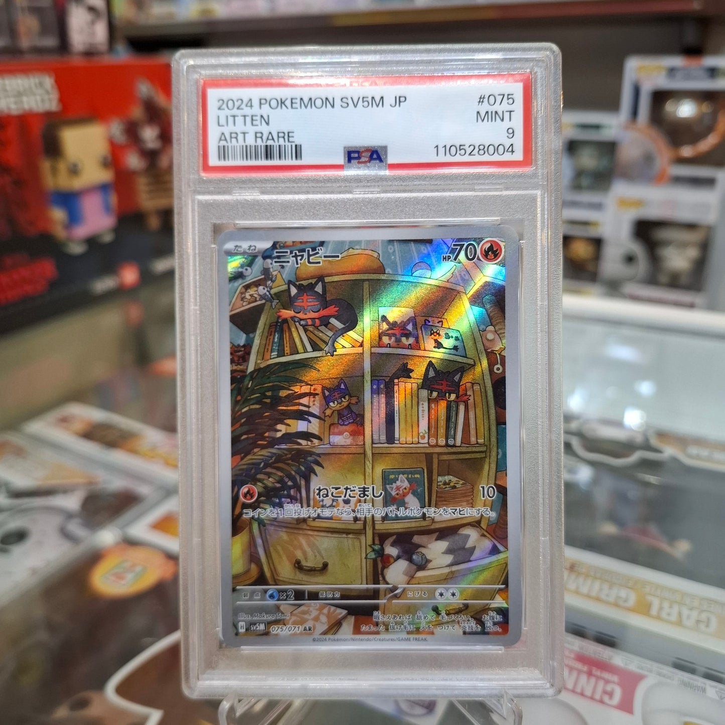 Pokemon TCG - Litten AR JP [PSA 9]