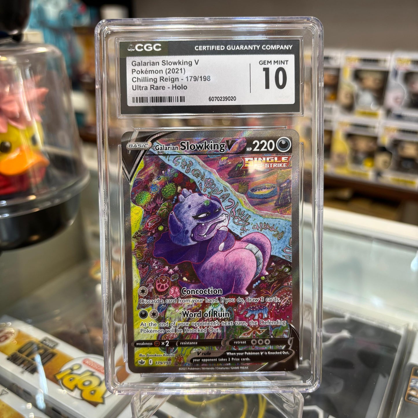 Pokemon TCG - Galarian Slowking V UR [CGC 10]