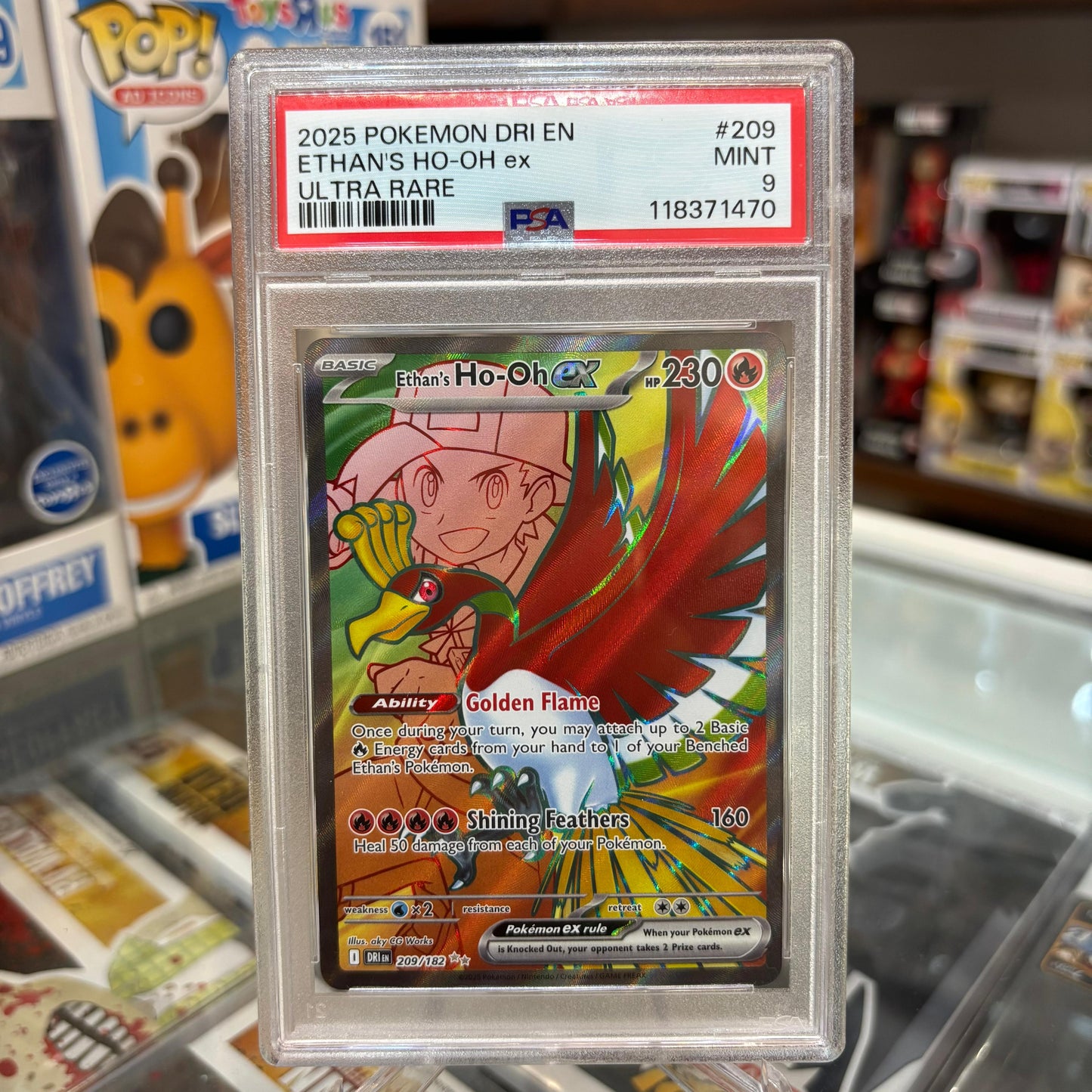 Pokemon TCG - Ethan's Ho-Oh EX [PSA 9]
