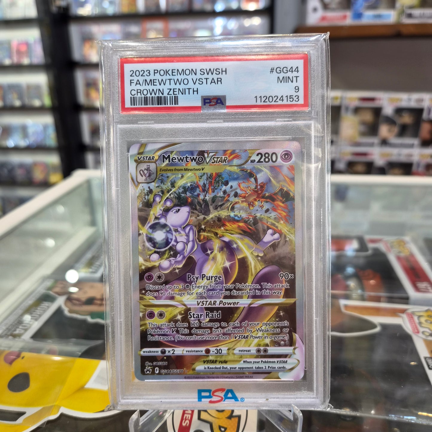 Pokemon TCG - 2023 Mewtwo VSTAR [PSA 9]