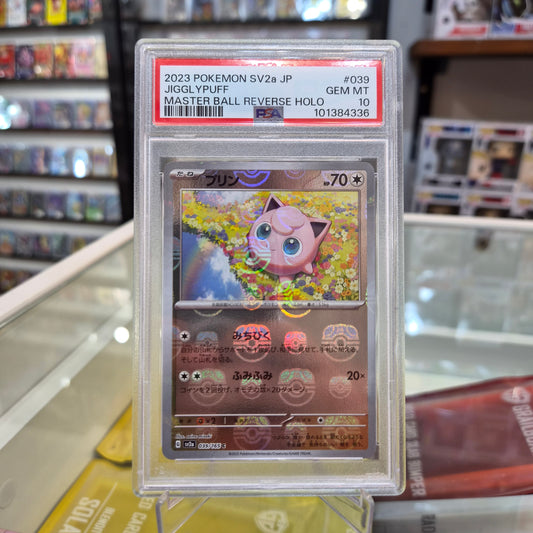 Pokemon TCG - Jigglypuff 151 Masterball Reverse Holo [PSA 10]