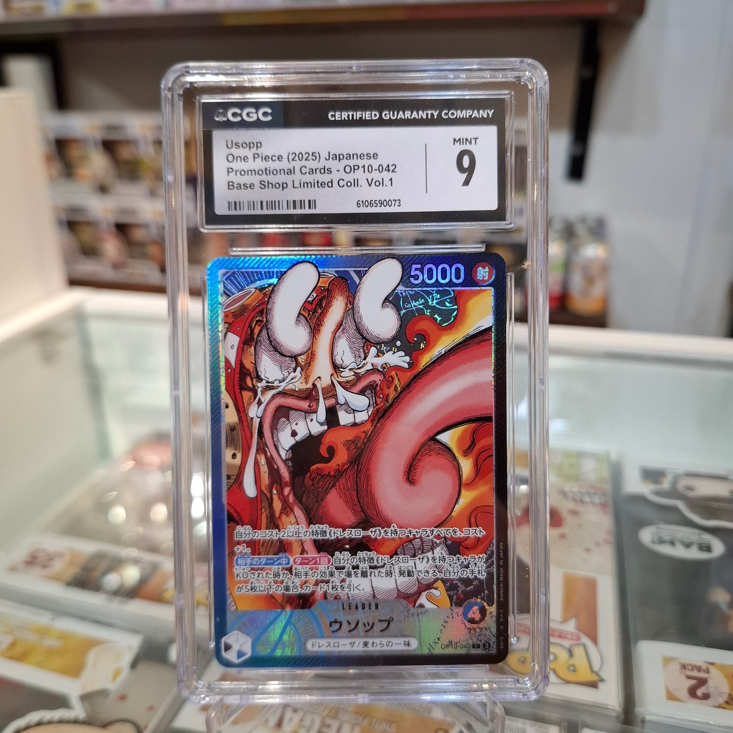 One Piece TCG - Usopp Base Shop Limited Collection Vol 1 [CGC 9]