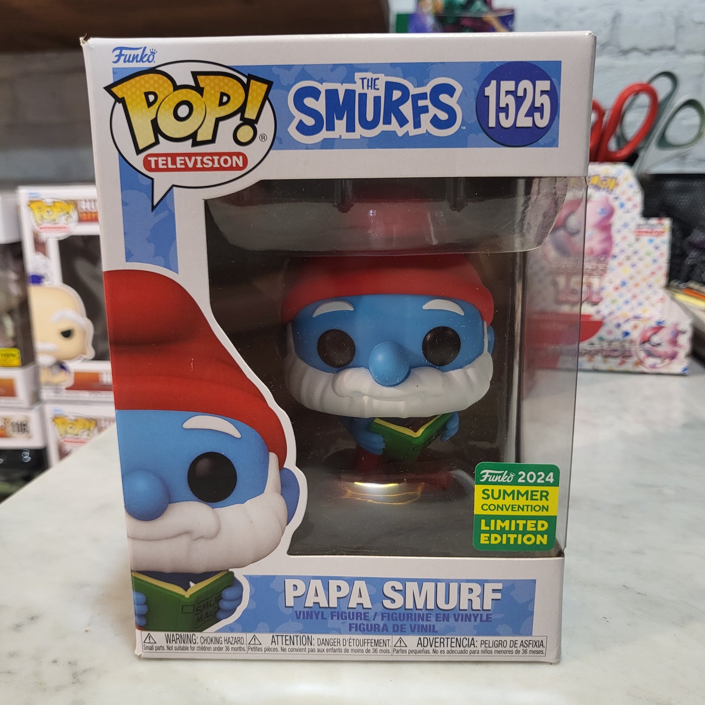 The Smurfs - Papa Smurf [SDCC24 Light Box Imperfection] #1525