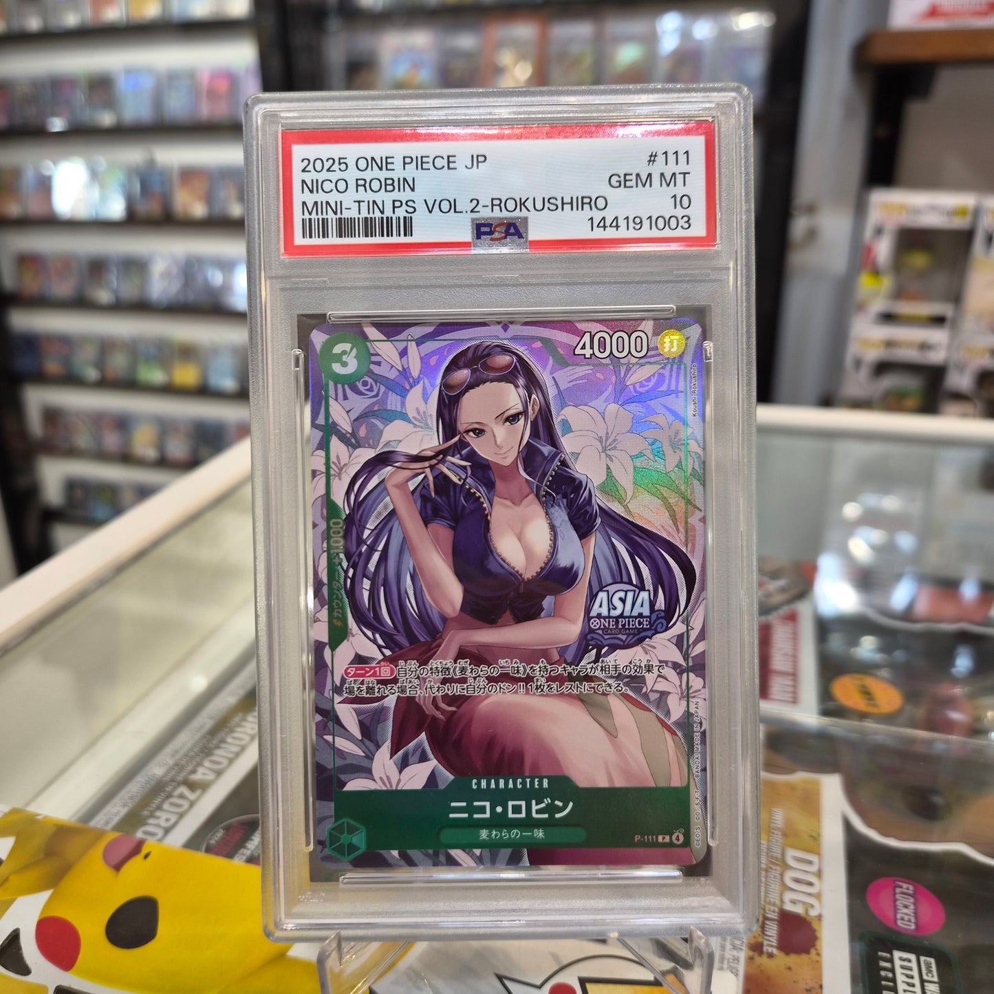 One Piece TCG - Nico Robin Mini Tin Promo [PSA 10]
