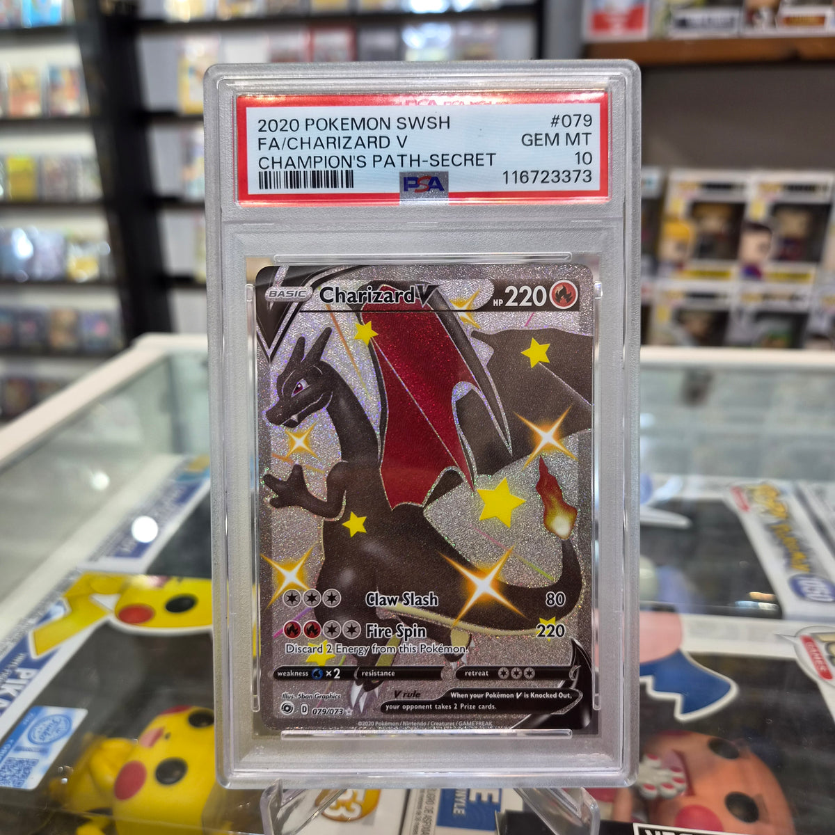 Pokemon TCG - 2020 FA Shiny Charizard V Secret [PSA 10]