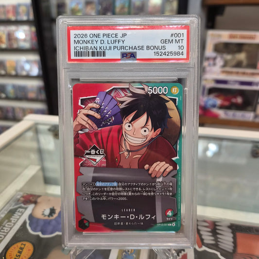 One Piece TCG - Monkey D Luffy Ichiban Kuji Promo [PSA 10]