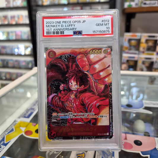 One Piece TCG - 2023 Monkey D Luffy 1st Anniversary JP [PSA 10]