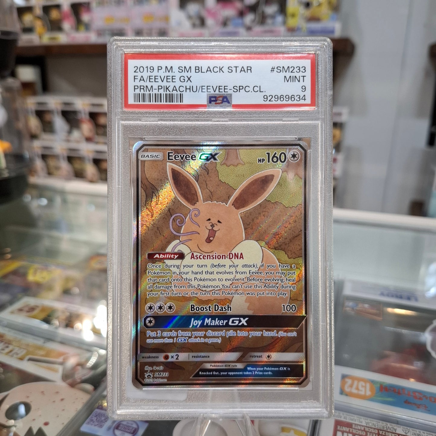 Pokemon TCG - FA Eevee GX Promo [PSA 9]