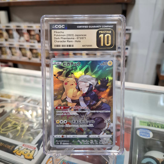 Pokemon TCG - Dark Phantasma Pikachu AR JP [CGC Pristine 10]