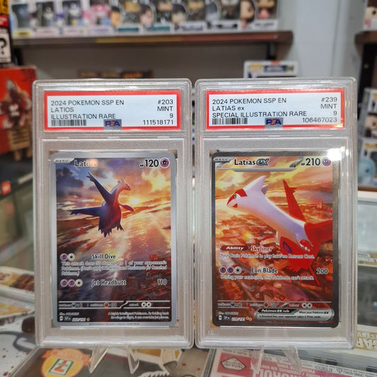 Pokemon TCG - Latias EX SIR & Latios Illustration Rare [PSA 9]