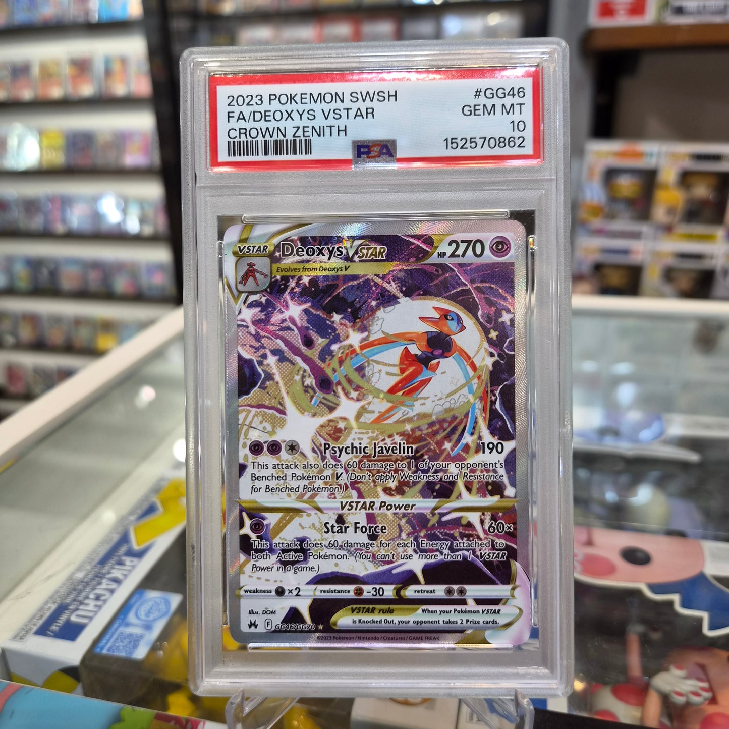 Pokemon TCG - 2023 FA Deoxys Vstar [PSA 10]
