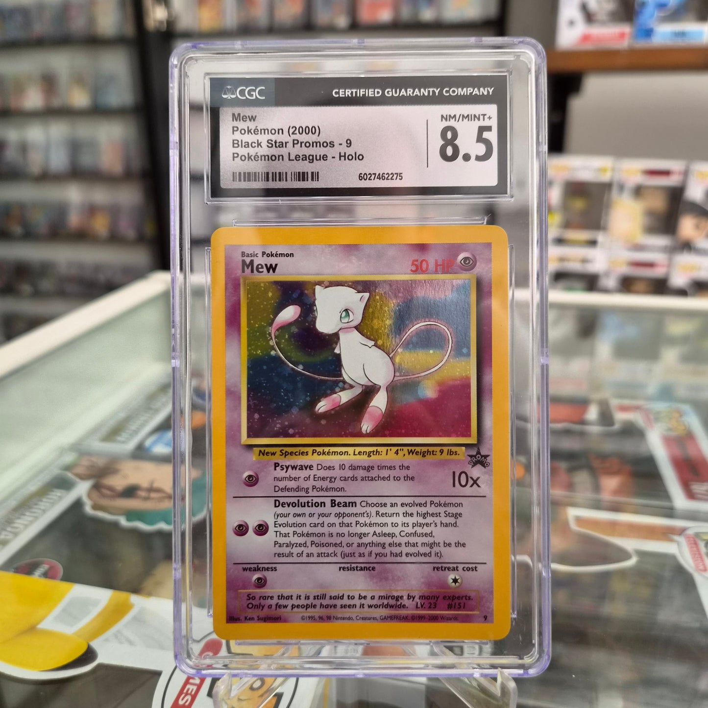 Pokemon TCG - 2000 Mew Holo Black Star Promo [CGC 8.5]