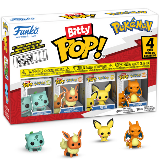 Pokemon - Bitty Pop (4 Pack) [Bulbasaur/Flareon/Pichu/Charizard]