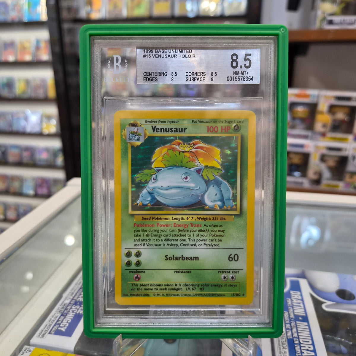 Pokemon TCG - 1999 Venusaur Holo Base Set [BGS 8.5]