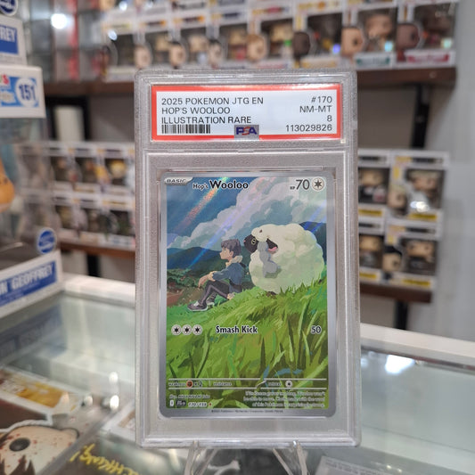 Pokemon TCG - Hop's Wooloo Illustration Rare [PSA 8]