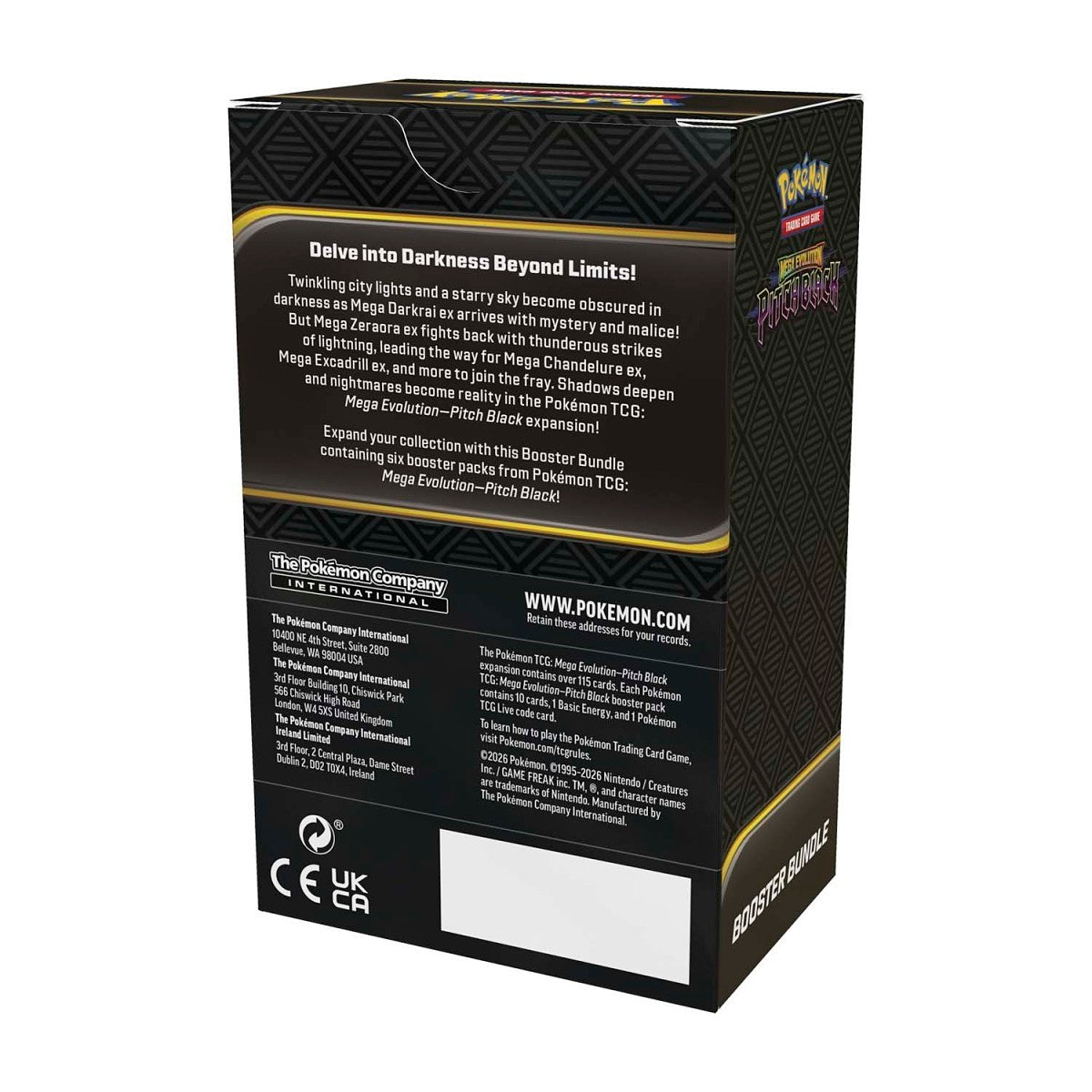 Pokémon TCG - Mega Evolution Pitch Black Booster Bundle [6 Packs]