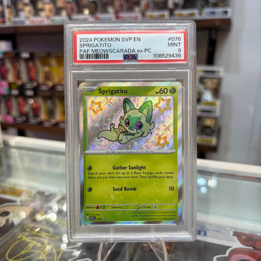 Pokemon TCG - Shiny Sprigatito [PSA 9]