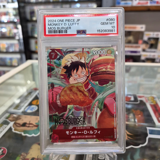 One Piece TCG - Monkey D Luffy Mos Burger Promo [PSA 10]