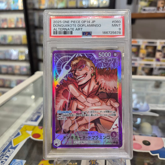 One Piece TCG - Donquixote Doflamingo Alt Art Leader [PSA 9]