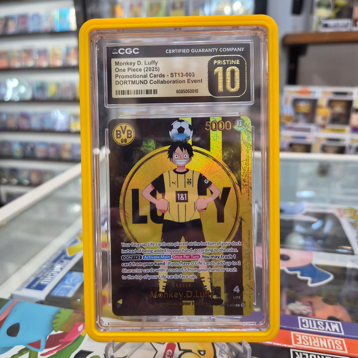 One Piece TCG - Monkey D Luffy BVB Dortmund Collaboration Event Promo [CGC Pristine 10]