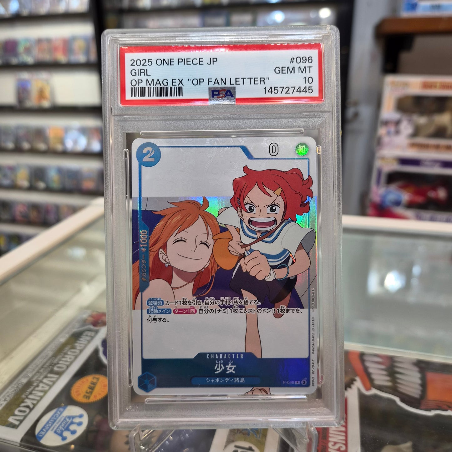 One Piece TCG - 2025 Girl "Fan Letter" Magazine Promo [PSA 10]