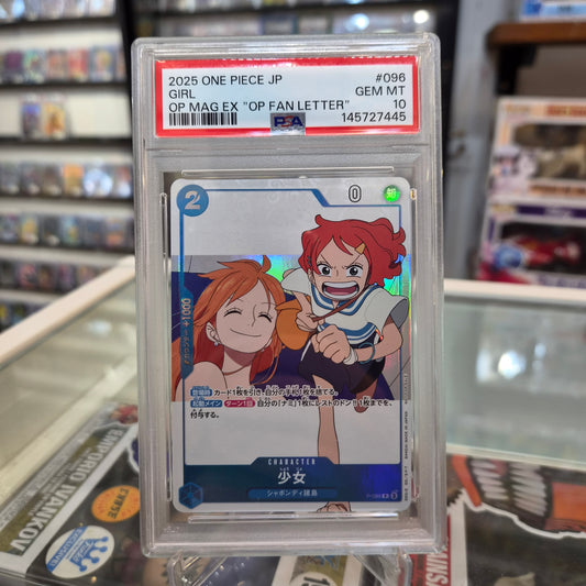 One Piece TCG - 2025 Girl "Fan Letter" Magazine Promo [PSA 10]