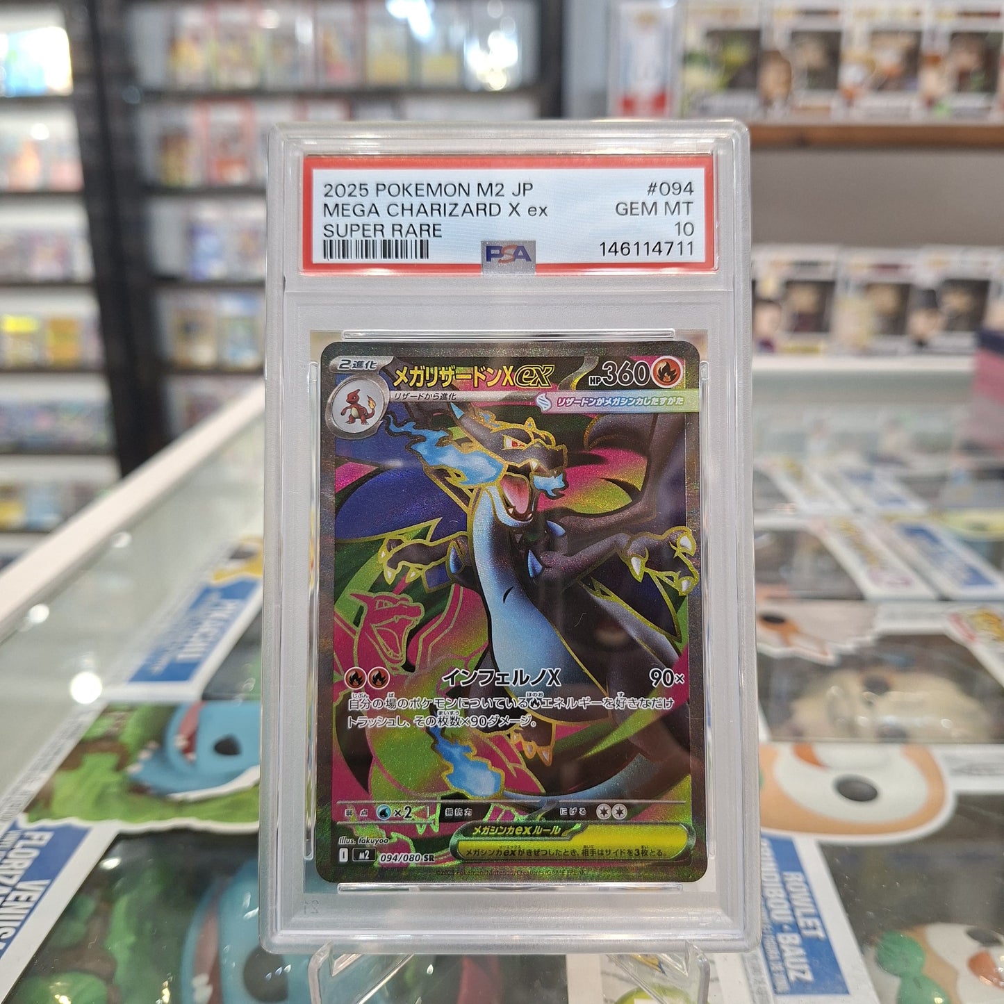 Pokemon TCG - Mega Charizard X ex SR JP [PSA 10]