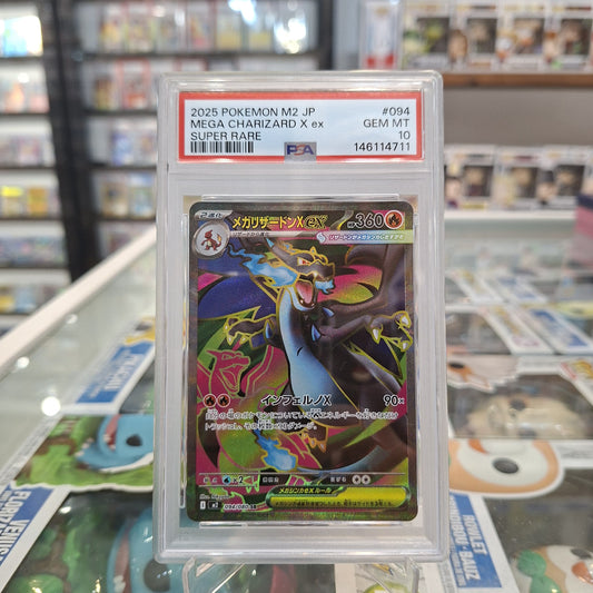 Pokemon TCG - Mega Charizard X ex SR JP [PSA 10]