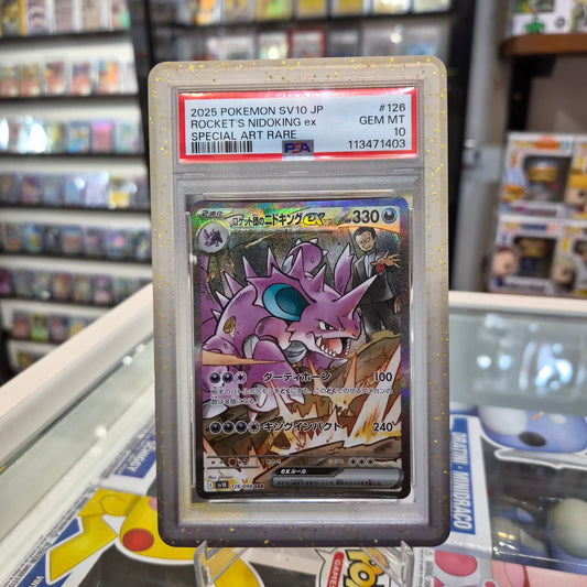 Pokemon TCG - Rocket's Nidoking SAR JP [PSA 10]