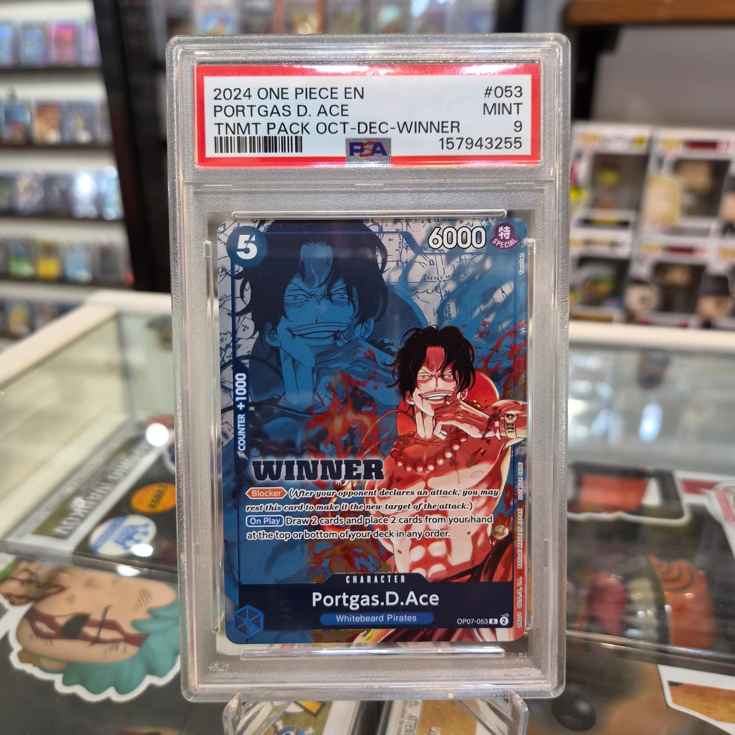 One Piece TCG - Portgas D Ace Winner [PSA 9]