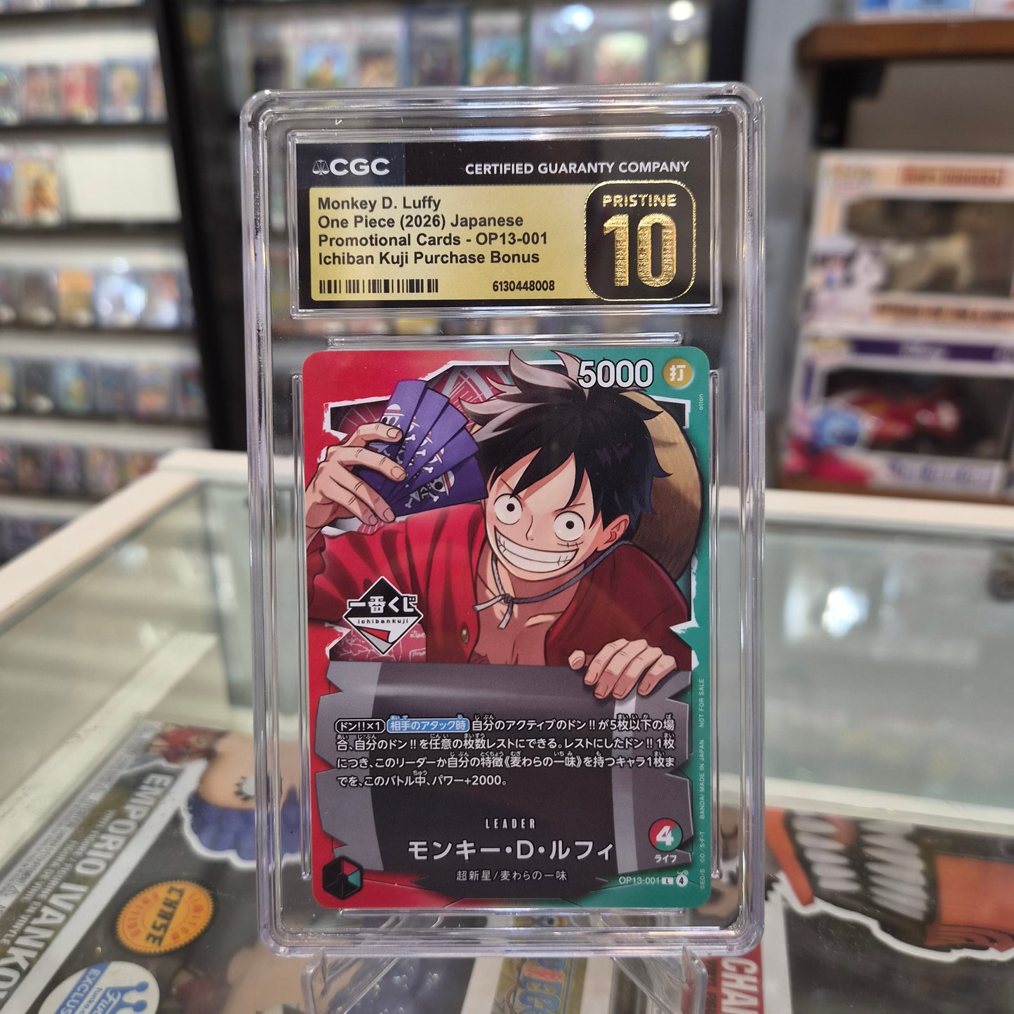 One Piece TCG - Monkey D Luffy Ichiban Kuji Promo [CGC Pristine 10]