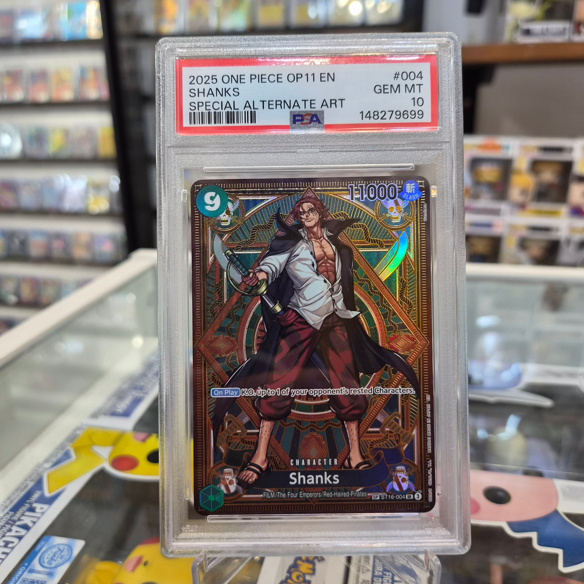 One Piece TCG - Shanks Special Alt Art SP ENG [PSA 10]