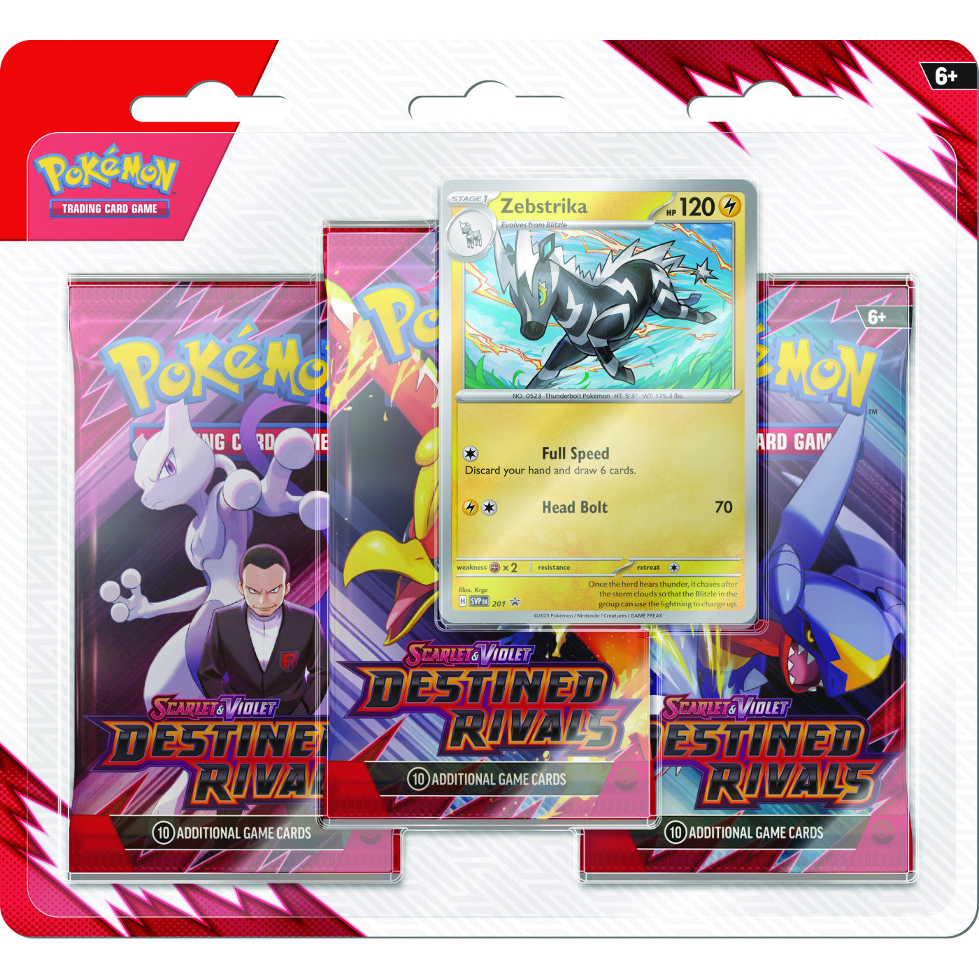 Pokemon TCG - Destined Rivals 3 Packs Blister