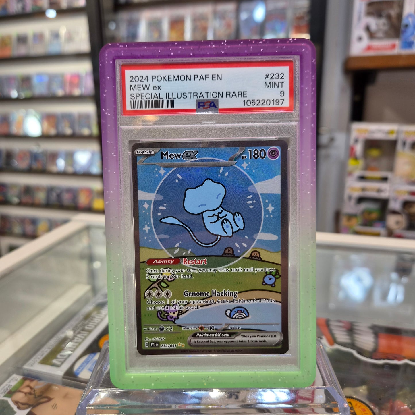 Pokemon TCG - Mew Ex SIR "Bubble Mew" [PSA 9]