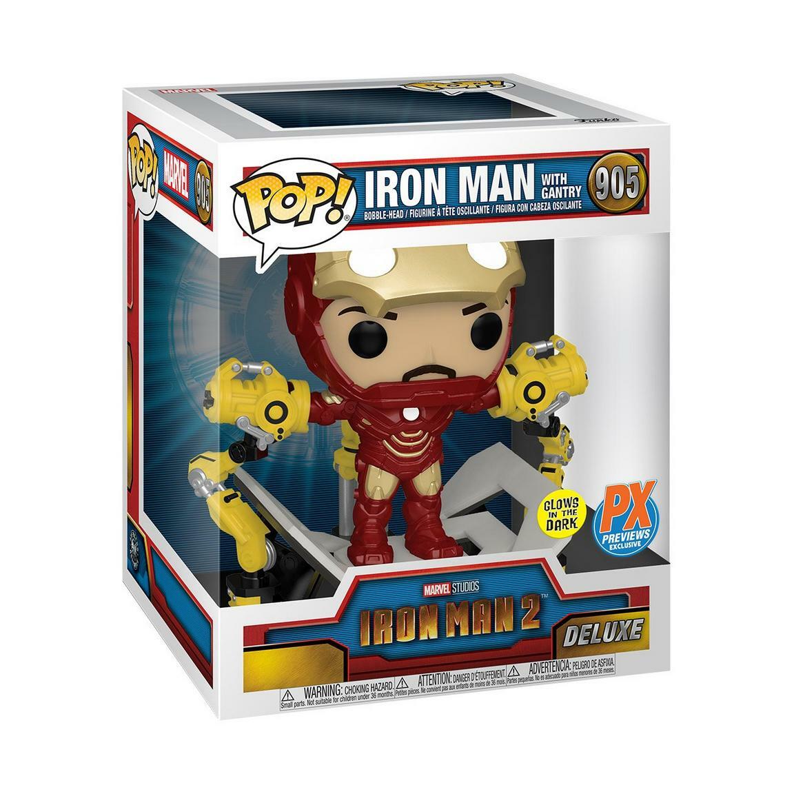 Iron Man 2 - Iron Man with Gantry [GITD] #905
