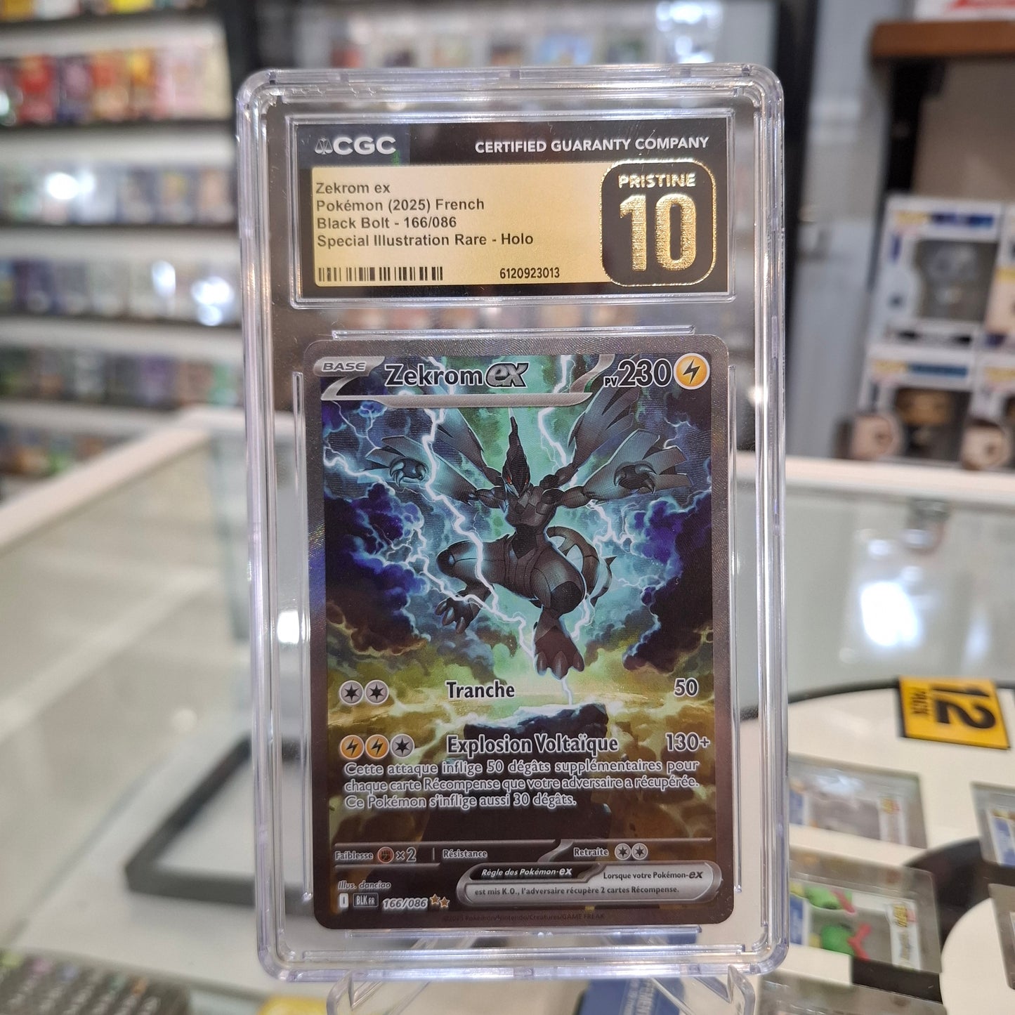 Pokemon TCG - Zekrom EX SIR FRENCH [PRISTINE 10]