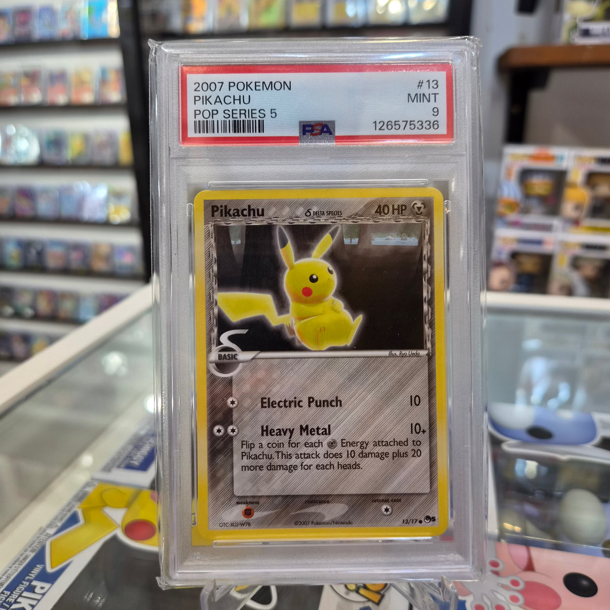 Pokemon TCG - 2007 Pikachu Delta Species Pop Series 5 [PSA 9]
