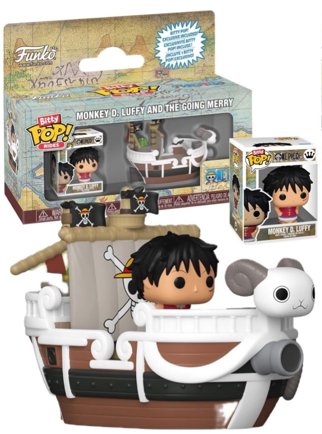 One Piece - Monkey D. Luffy and The Going Merry Bitty