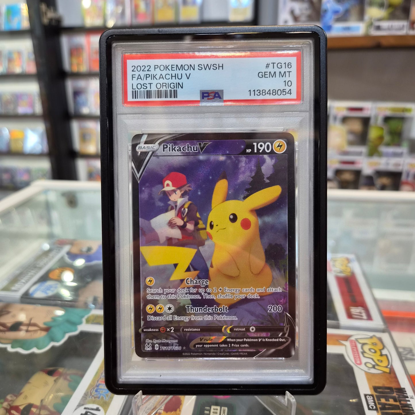 Pokemon TCG - FA Pikachu V Lost Origin [PSA 10]