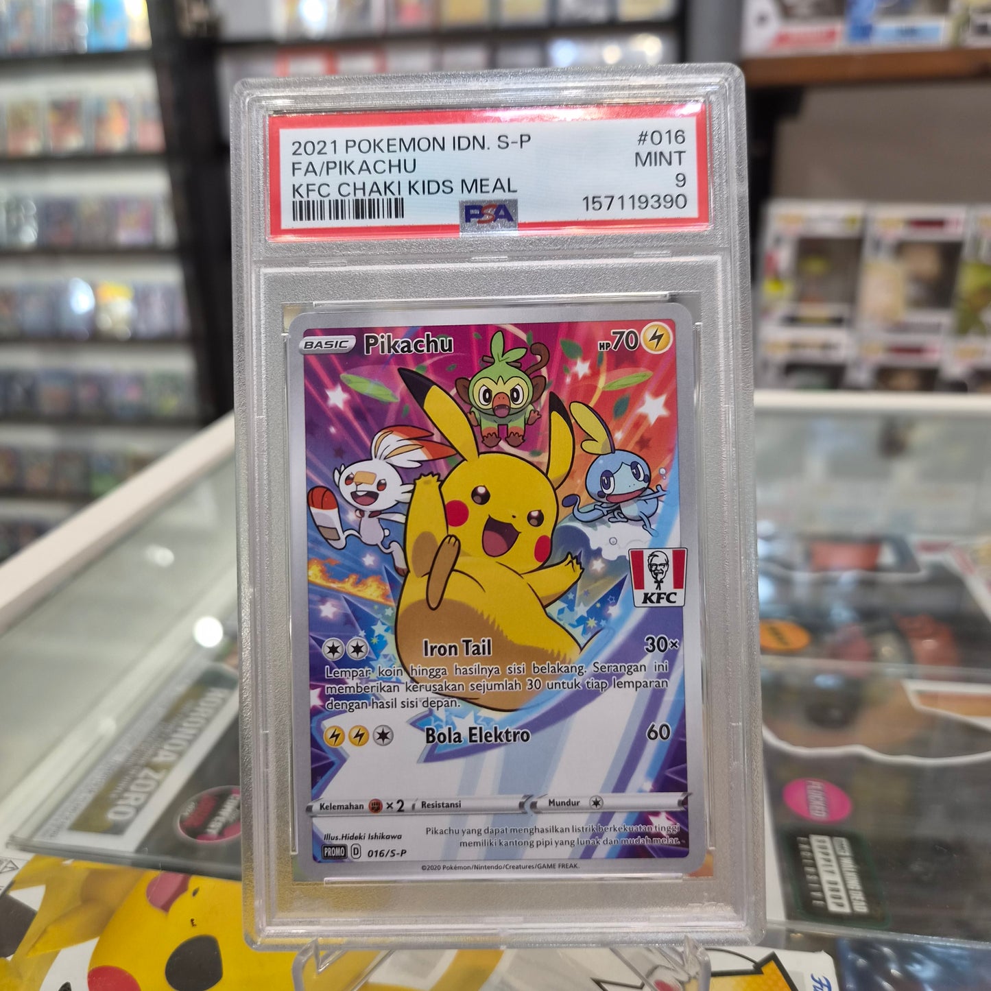 Pokemon TCG - FA Pikachu KFC Indonesia Exclusive [PSA 9]