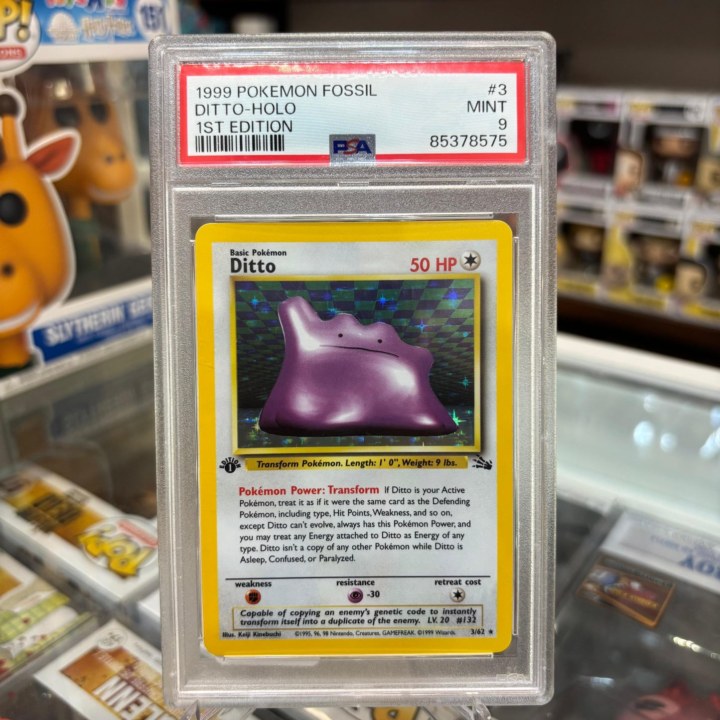Pokemon TCG - Ditto 1st Edition Holo [PSA 9]