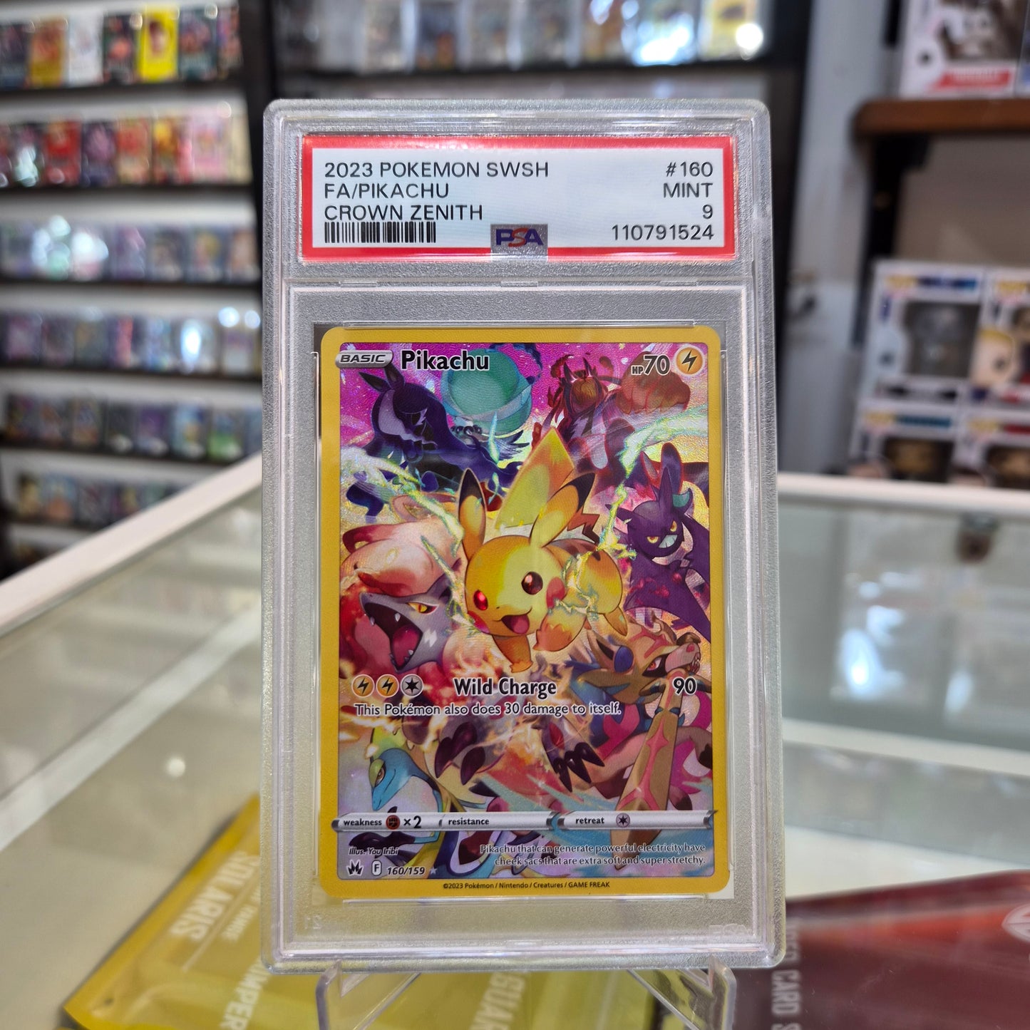 Pokemon TCG - FA Pikachu Crown Zenith [PSA 9]