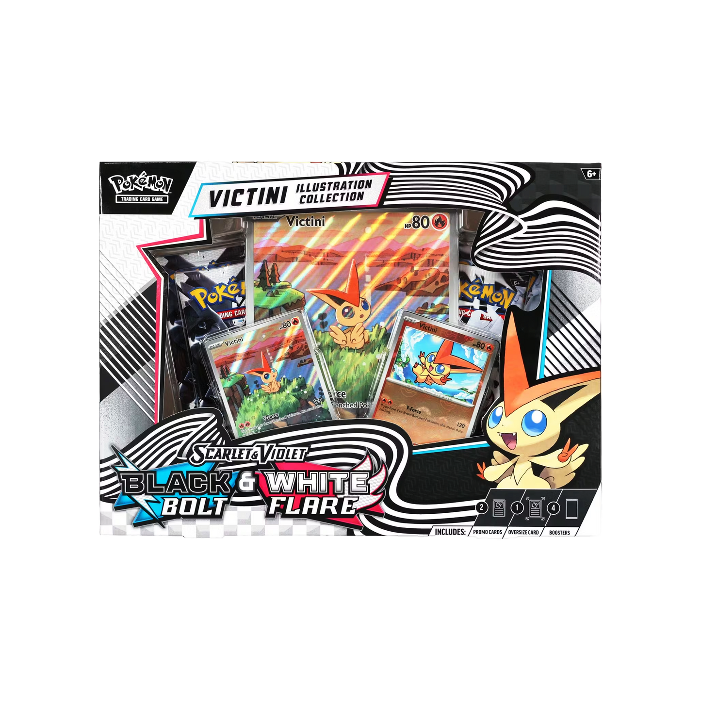 Pokemon TCG - Black Bolt & White Flair Victini Illustration Collection Box